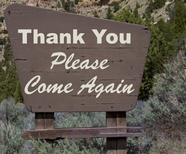 Customer Exit - Thanks and Come Again