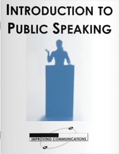 Introduction to Public Speaking workbook cover
