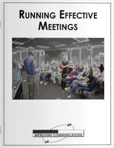 Running Effective Meetings Online Class in NYC