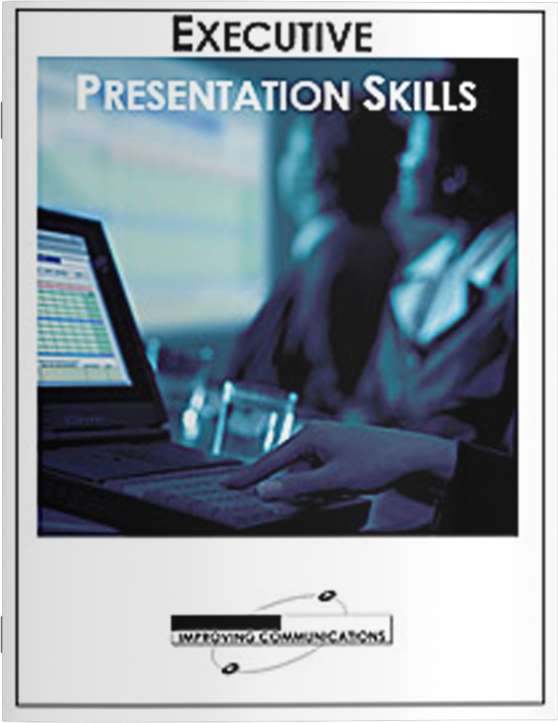 executive presentation skills course manual cover