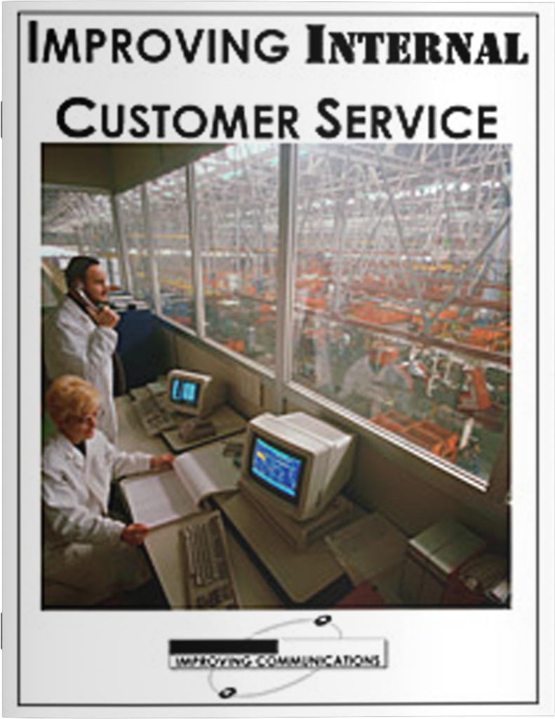 improving internal customer service cover of training manual