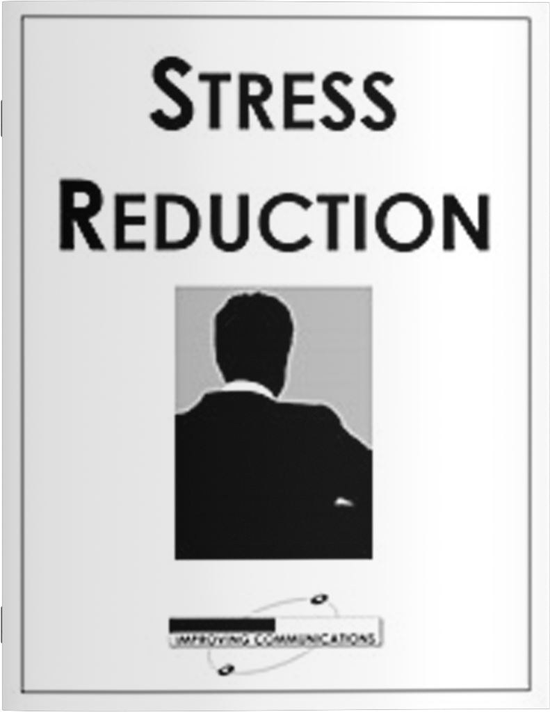 stress reduction - training manual cover